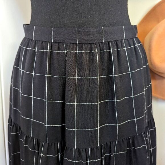 Madewell Dark Academia Whimsigoth Ruffle Preppy Skirt Fairy Grunge 6 - Picture 4 of 11